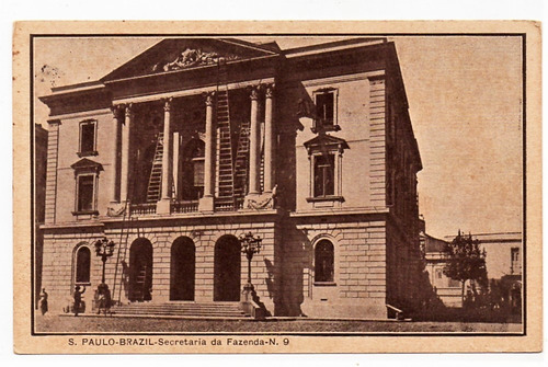 Cartão Postal Secretaria Da Fazenda - Sp - Anos 1920