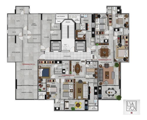 Imagem 26 de 30 de Edifício Lyon Apartamento Luxo Com 3 Suítes Na Ponta Verde - Ap0033