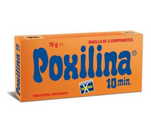 Poxilina Masilla De Dos Componentes 70 Gramos (10 Minutos)