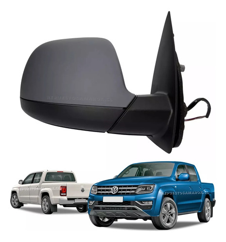 Espejo Retrovisor Derecho P/pintar Vw Amarok 2.0 2010-2023