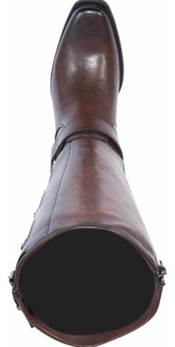 Bota Texana Tubo Alto Pu Con Hebillas 1149873 Dama