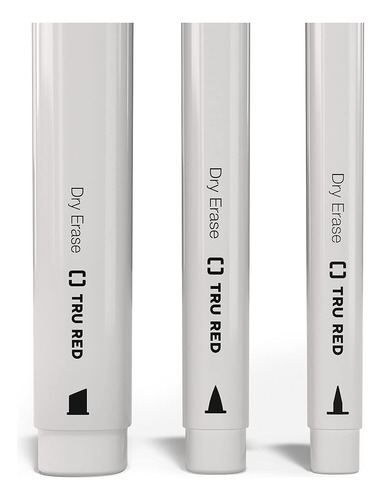Marcadores Apagáveis A Seco Staples Tru Red Tank Chisel Tip,