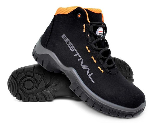 Imagem 2 de 6 de Bota Segurança Energy Cano Alto Microfibra Bico Pvc Estival
