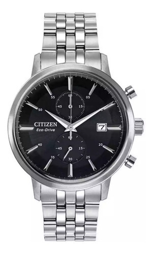 Reloj Citizen Eco Drive Ca7068-51e E-watch Color de la correa Plateado Color del fondo Negro