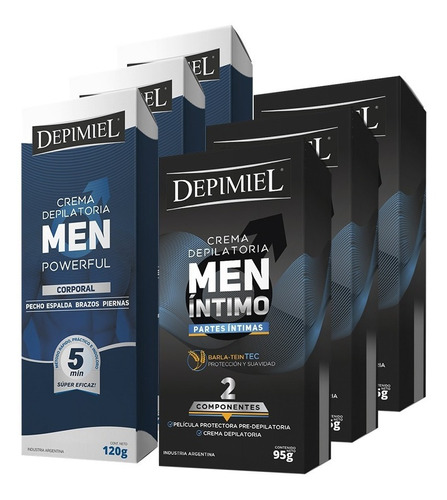 Depimiel Pack Crema Men Corporal X3  + Intimo X3