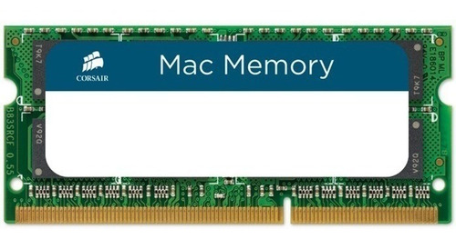 Imagen 2 de 6 de Memoria Ram Ddr3 Sodimm Corsair 8 Gb 1600 Mhz Apple Para Mac