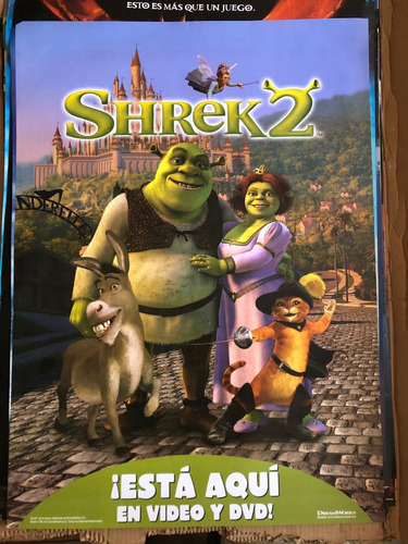 Poster Shrek 2 (2004) Original Para Videoclub