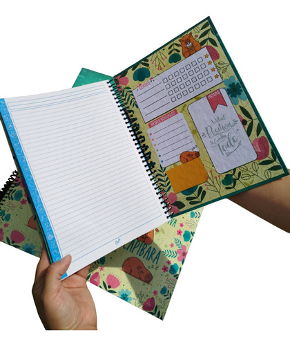 Cuaderno Profesional Capibara Actitud Positiva Escolar Moda