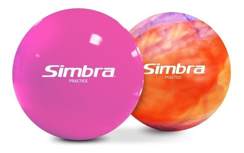 Imagen 2 de 6 de Bocha Hockey Simbra Practice Lisa Cesped Pelota Rosa