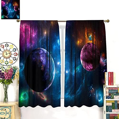 Cortinas De Ventana De Galaxia, Espacio Exterior, Universo,