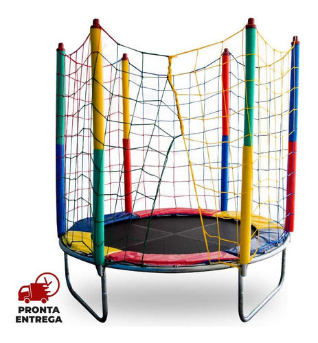 Cama Elástica Pula Pula 1,40 Infantil Cor Preto