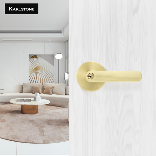 Karlstone 1 Pack Packed Gold Door Holeas, Perillas De Puerta