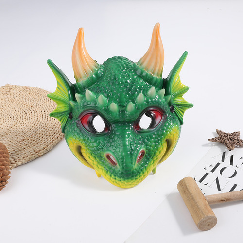 Máscara De Cosplay Con Diseño De Dragón Dinosaurio, Unisex,