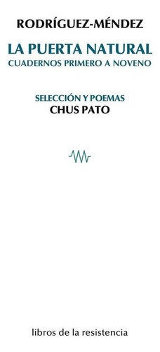 La Puerta Natural: Cuadernos Primero A Noveno, De Pato, Chus., Vol. 1. Editorial Libros De La Resistencia En Español