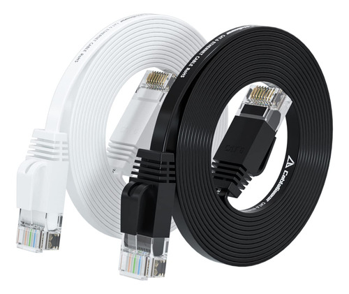 Cable Ethernet Cat 6 Plano De 15 Pies (a Un Precio Cat5e Per