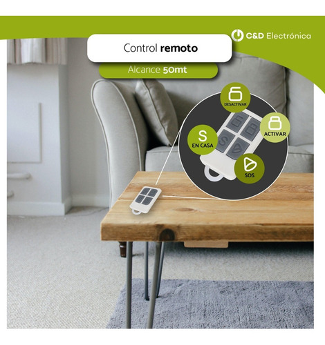 Imagen 2 de 6 de Control Remoto Para Panel De Alarma Smartalarm