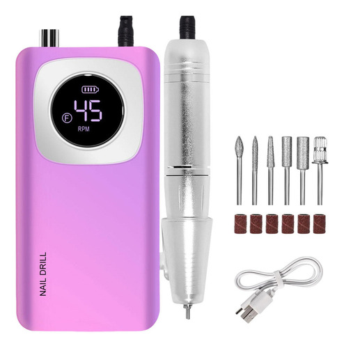 Taladro De Uñas Inalámbrico Compacto Eléctrico 45000 Rpm