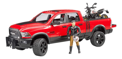Bruder Ram 2502 Power Wagon Con Ducati Scrambler Desert ...