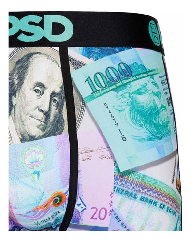 Calzoncillos Bóxer Psd World Currency Para Hombre Xl