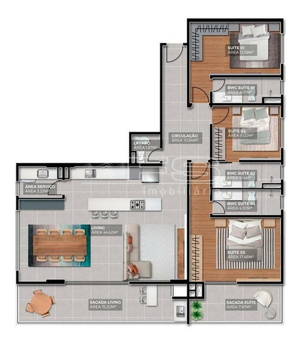 Imagem 15 de 15 de Residencial Baden Baden - 3 Suítes Porto Belo - 4141