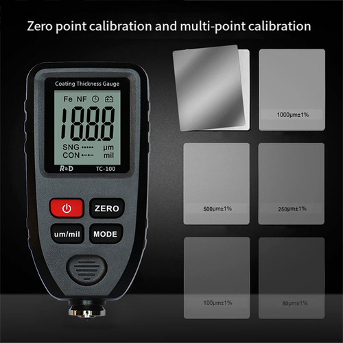 Tc100 Coating Thickness Gauge 0.1um/0-1300 C