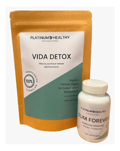 Detox Y Capsulas Slim, 100% Naturales Y Organicos 