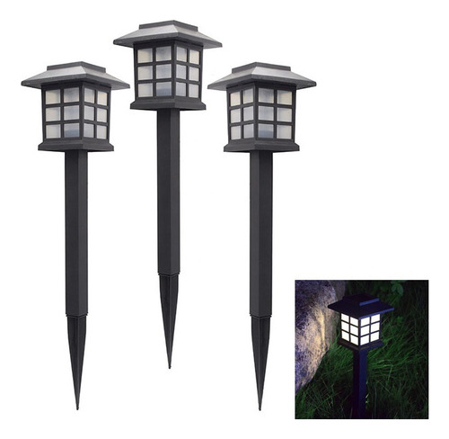 Luz De Paisaje De Jardín Impermeable Al Aire Libre 3pcs