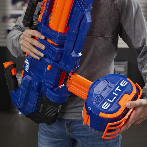Nerf Elite Titan Cs-50 Blaster Motorizado Con 50 Dardos