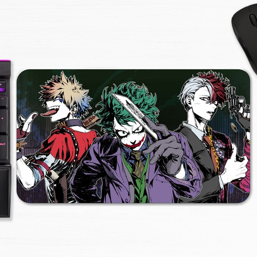  Mouse Pad Gamer M Crossover My Hero Academia Joker Deku 