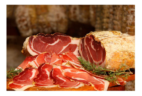 Vinilo 50x75cm Jamon Crudo Comidas Picada Fiambres M2