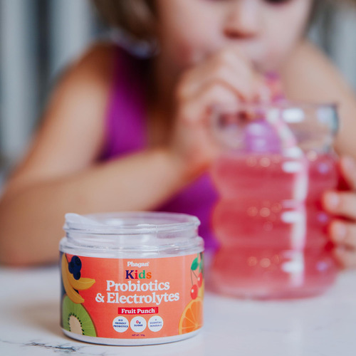 Phagan Polvo Probiótico Y Electrolitos Para Niños - Polvo El
