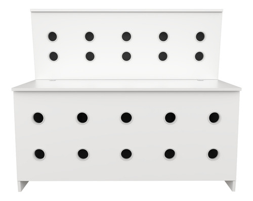 Balcão De Atendimento Vetorial Móveis Pet 10 Mdp Branco Com 1m De Altura X 1.2m De Largura X 60cm De Profundidade