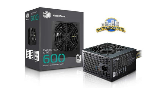 Fuente De Poder Cooler Master 600w Certificada 80 Plus