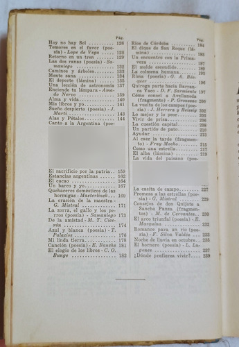 Libro Escolar De Lectura Antiguo Cruz Del Sud , Año 1944 (Usado)