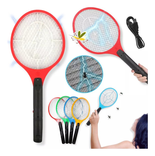 Raqueta Mata Moscas Y Mosquitos Recargable Oferta