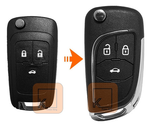 Chave Canivete Gm Original Positron Cruze Cobalt Onix S10
