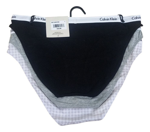 Pack De 3 Bikini Calvin Klein Originales Qp1258r-086 Talla L