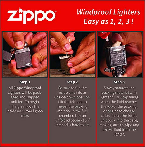 Encendedor Zippo Rock And Roll Diseño Pop Art Cromado Mate #