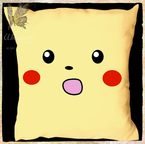 Almohadones Pikachu Pokemon Meme Estampados 40x40cm Wilwarin