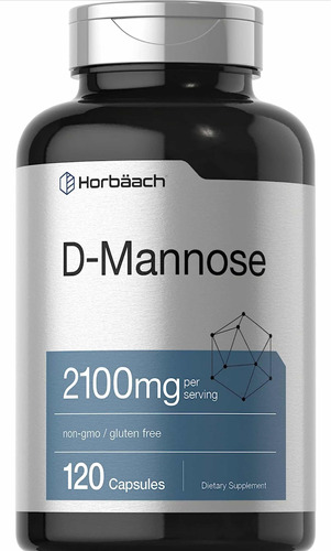 Mannose 2100 Mg. Salud Del Tracto Urinario. X120 Cáp. De Usa