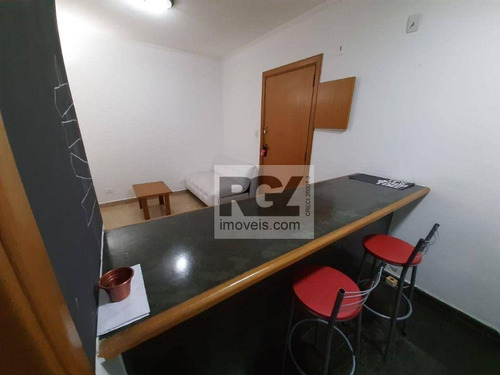 Imagem 9 de 10 de Flat Com 1 Dormitório Para Alugar, 36 M² Por R$ 2.300,00/mês - Centro - São Vicente/sp - Fl0050