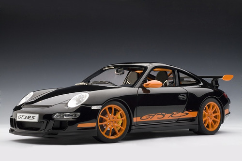 Porsche 911 (997) Gt3 Rs A  Escala 1:12 Negro