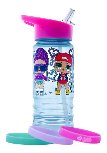Botella Termo Lol Surprise Con Pulseras Juguete 450ml Cilindro Para Agua Niña Lunch Libre De Bpa Infantil Original 