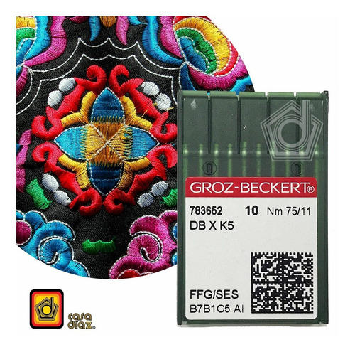 Agujas Groz-beckert P/bordadora Industrial, Punta Bola Ffg