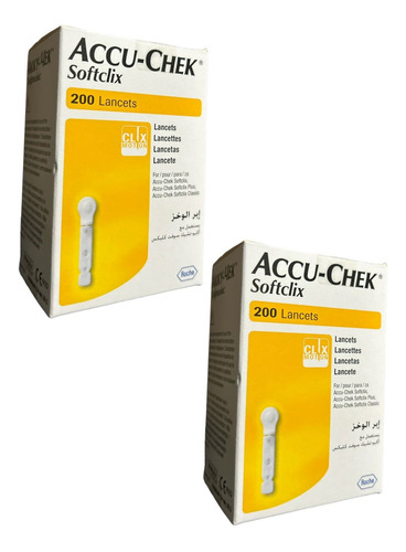 Accu-chek Softclix Lancetas 200 Unidades Paq C/ 2 Unidades