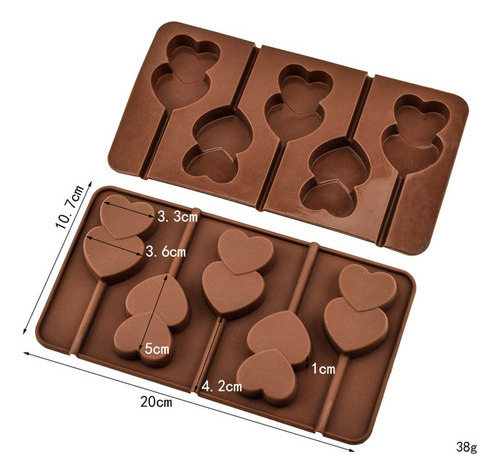 Molde Para Tartas En Forma De Corazón, 5 Orificios, Para Cho