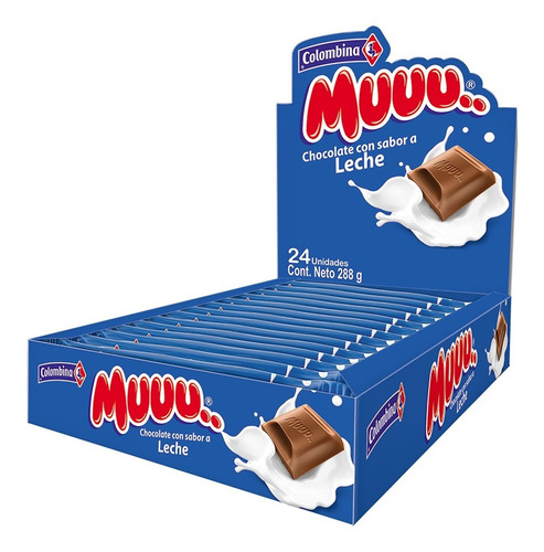 Chocolatina Muuu Leche 12g 24 Uds