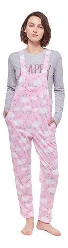 Pijama Mujer Jardinero Remera Promesse Pr10118 