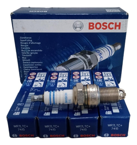Juego De Bujías Bosch 3 Electrodos Vw Gol Mil 1.0