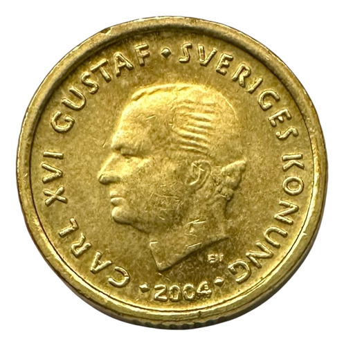 Suecia - 10 Kronor - Año 2004 - Km #895 - Gustaf (Usado)
